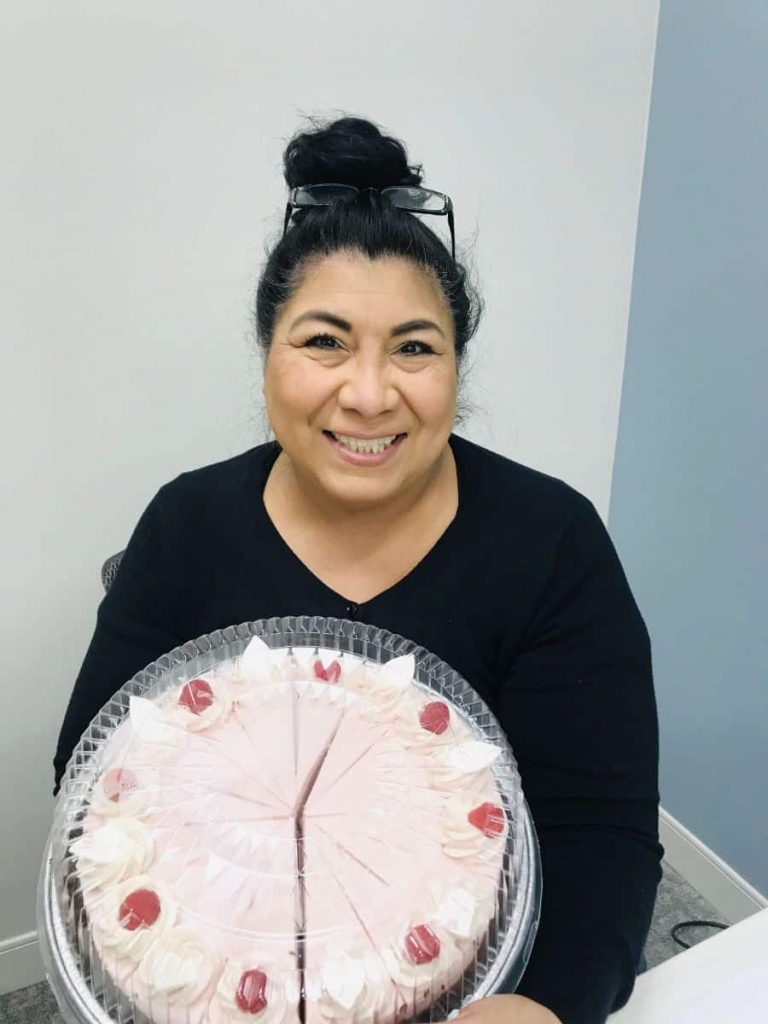 Norma with cake