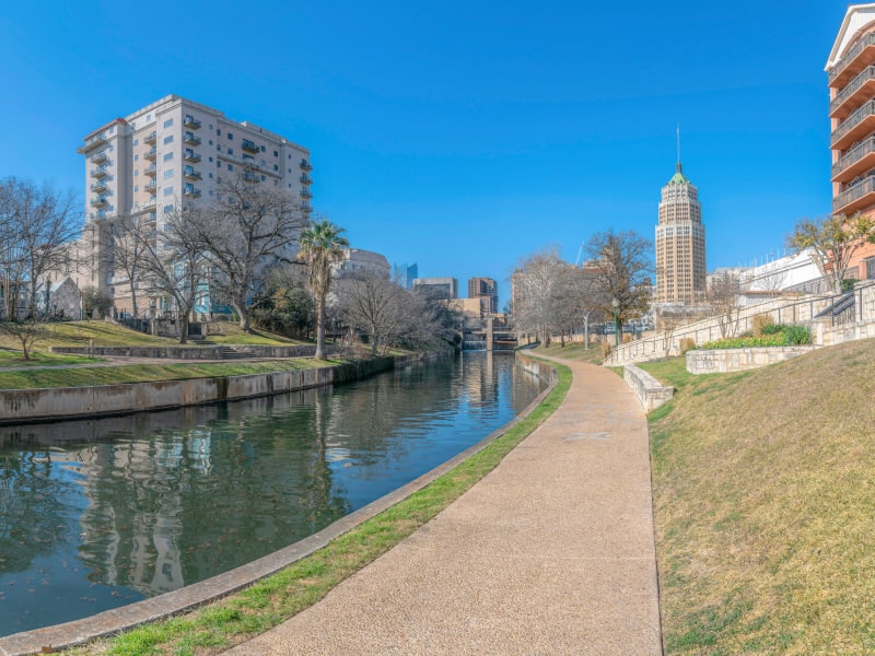 the famous san antonio river walk