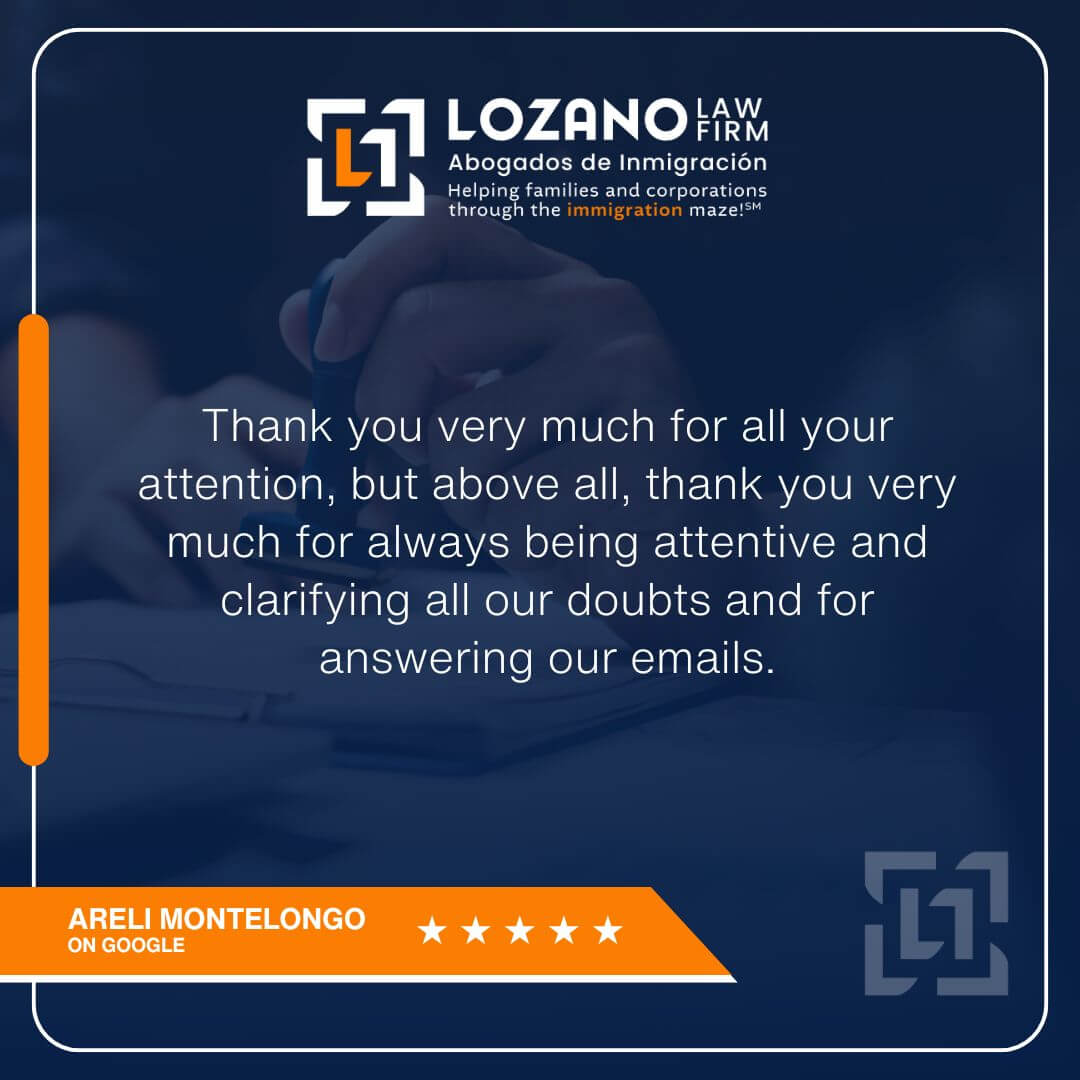 Lozano Law Firm Abogados De Inmigración Review Image Areli Montelongo
