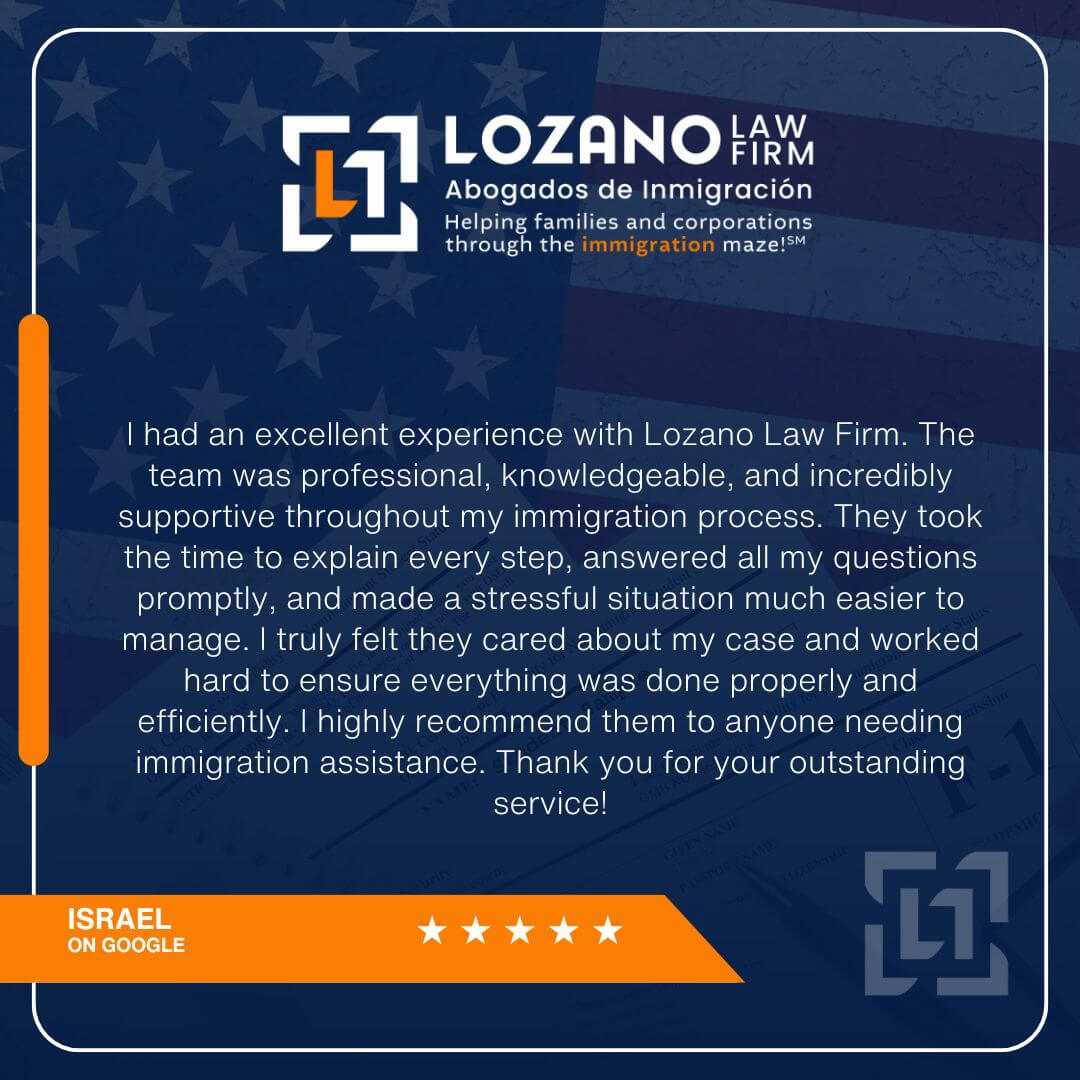 Lozano Law Firm Abogados De Inmigración Review Image Israel