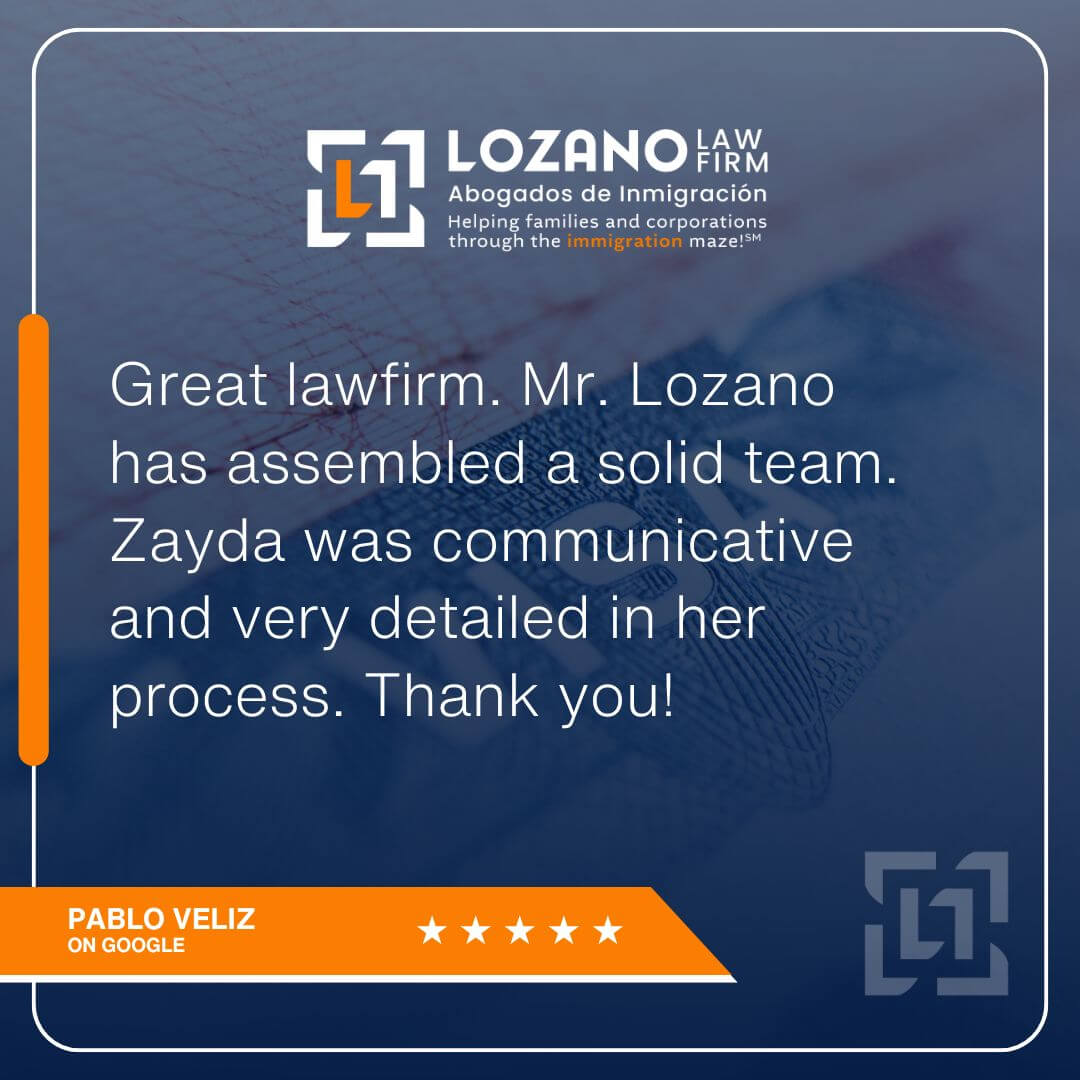 Lozano Law Firm Abogados De Inmigración Review Image Pablo Veliz
